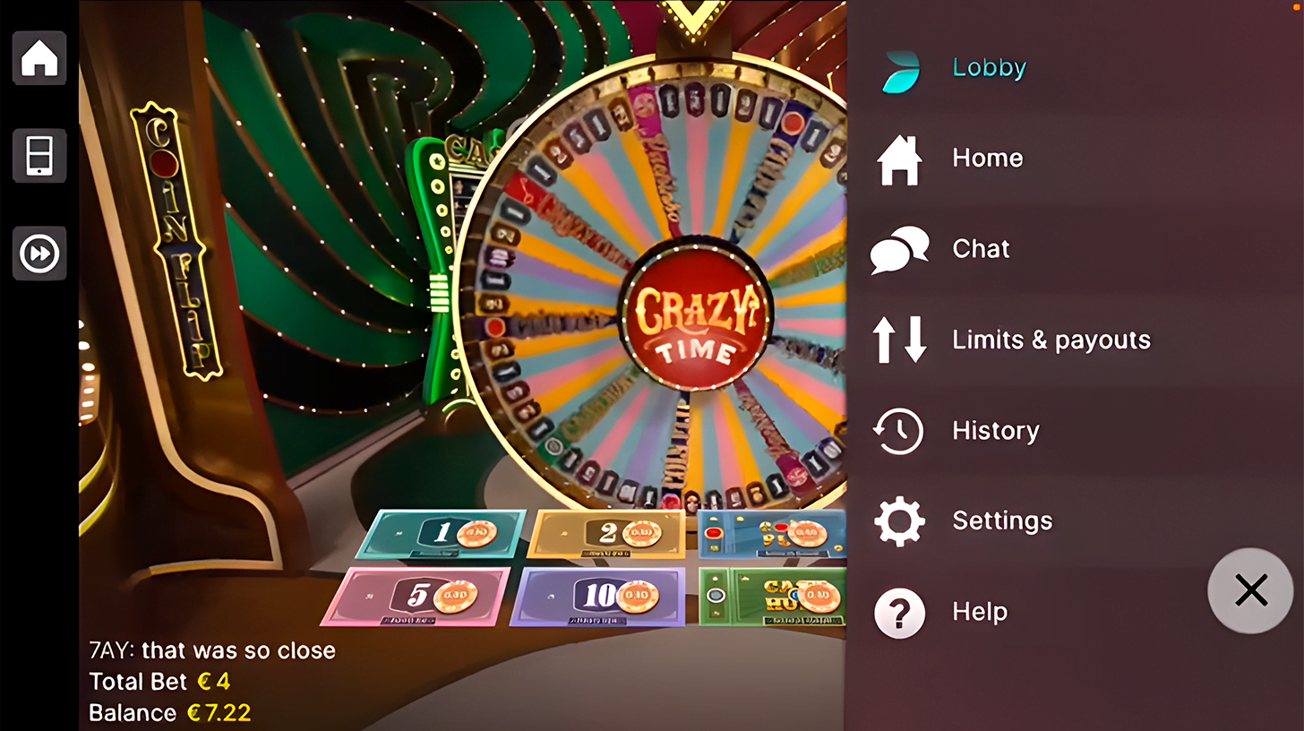 Casino app features